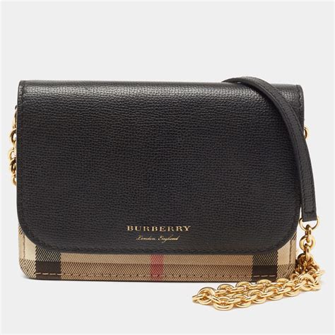 burberry hampshire leather|burberry small vintage check and leather crossbody bag.